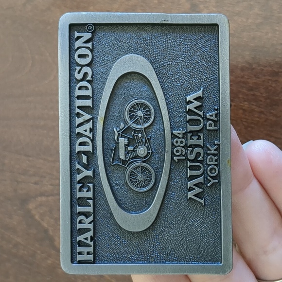 Harley-Davidson 1984 Museum York, PA Belt Buckle Biker Motorcycle Pewter - Picture 1 of 8
